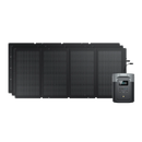 Station électrique portable EcoFlow Delta 2 Max et son panneau photovoltaïque EcoFlow 220watts bifacial pour recharger son Camping Car