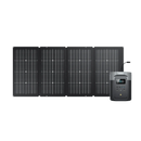 Générateur solaire EcoFlow Delta 2 Max et son panneau photovoltaïque EcoFlow 220watts bifacial pour alimenter en énergie son Camping Car