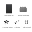 EcoFlow Panneau solaire rigide 400 W (2 pièces) + PowerStream Micro-onduleur 800W