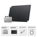 EcoFlow Panneau solaire rigide 400 W (2 pièces) + PowerStream Micro-onduleur 800W