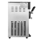 VEVOR Machine à Crème Glacée 1200 W Sorbetière électrique Professionnelle Commerciale 18 L/h 2 Saveurs Uniques 1 Saveur Mixte 2 Trémies 3 L Machine