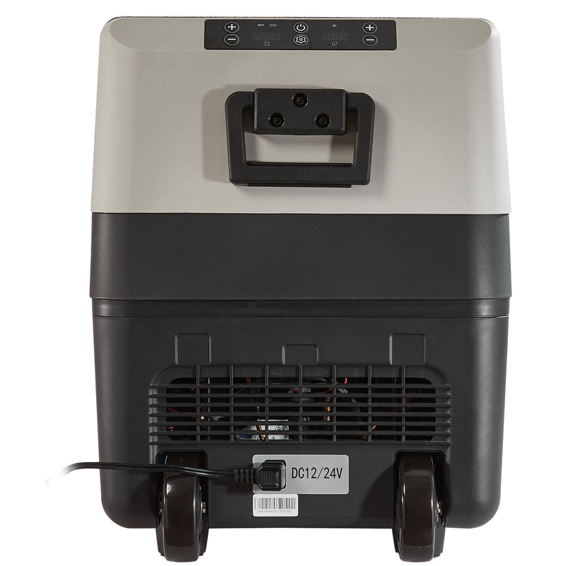 VEVOR Glacière Électrique Portable de 35 L Réfrigérateur de Voiture Portable 12/24 V CC 100-240 V CA Frigo Voiture Double Zone 0,6 kW.h -20 °C à 10 °C Réglable Congélateur pour Camion Bateau Camping