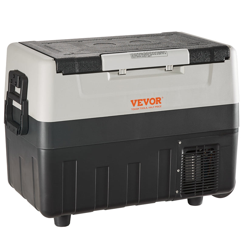VEVOR Glacière Électrique Portable de 45 L Réfrigérateur de Voiture Portable 12/24 V CC 100-240 V CA Frigo Voiture Double Zone 0,6 kW.h -20 °C à 10 °C Réglable Congélateur pour Camion Bateau Camping