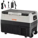 VEVOR Glacière Électrique Portable de 55 L Réfrigérateur de Voiture Portable 12/24 V CC 100-240 V CA Frigo Voiture Double Zone 0,6 kW.h -20 °C à 10 °C Réglable Congélateur pour Camion Bateau Camping