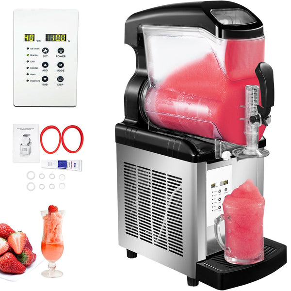 VEVOR Machines à Granités 650w 6L Machine A Granitas Commerciale Machine Slushies pour Fabrication de Jus de Fruits, Glaces, Slushies
