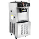 VEVOR Machine à Crème Glacée Commerciale 34-44 L/h 1850 W 3 Saveurs, Machine à Glace Italienne Trémie 2x9 L, Panneau LED, Utilisation à Un Seul Cylindre Disponible, Réfrigération de Nuit, Snack-Bar