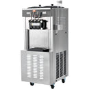 VEVOR Machine à Crème Glacée Commerciale 34-44 L/h 1850 W 3 Saveurs, Machine à Glace Italienne Trémie 2x9 L, Panneau LED, Utilisation à Un Seul Cylindre Disponible, Réfrigération de Nuit, Snack-Bar